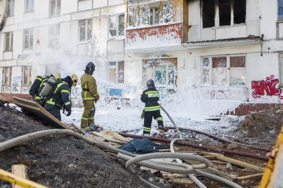 В Москве прошло опытное пожарно-тактическое учение с применением ППУ CAFS