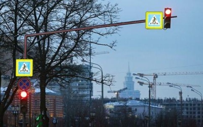 ЦОДД Москвы исследует экспериментальную подсветку пешеходных переходов