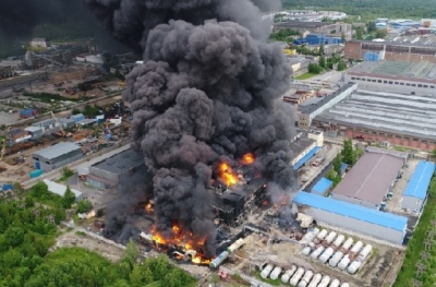 Нарушение норм безопасности могло стать причиной пожара на лакокрасочном заводе в Петербурге