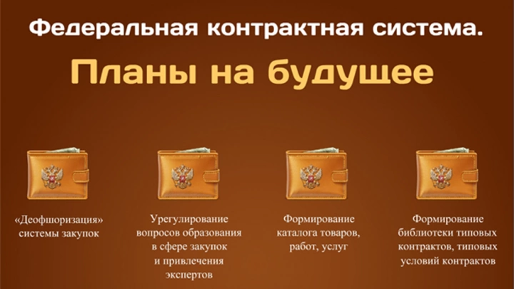 Федеральная контрактная система. Планы на будущее