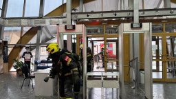 Тренировочная эвакуация и учения огнеборцев МЧС прошли в Подмосковье