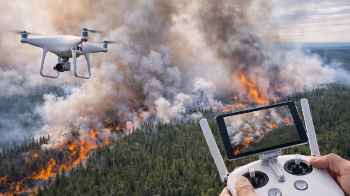 В Якутии беспилотники выявили более 40% лесных пожаров в 2025 году