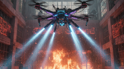 Защищенные аэрогелем беспилотники будут вести разведку внутри зданий во время пожара