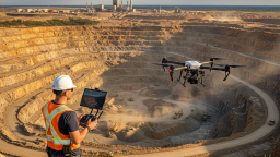 Беспилотники повышают безопасность проведения горных работ на Наталкинском ГОКе