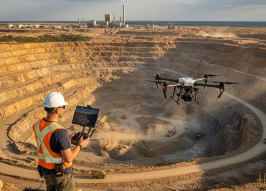 Беспилотники повышают безопасность проведения горных работ на Наталкинском ГОКе