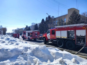 Ликвидирован пожар в торговом центре Благовещенска Амурской области