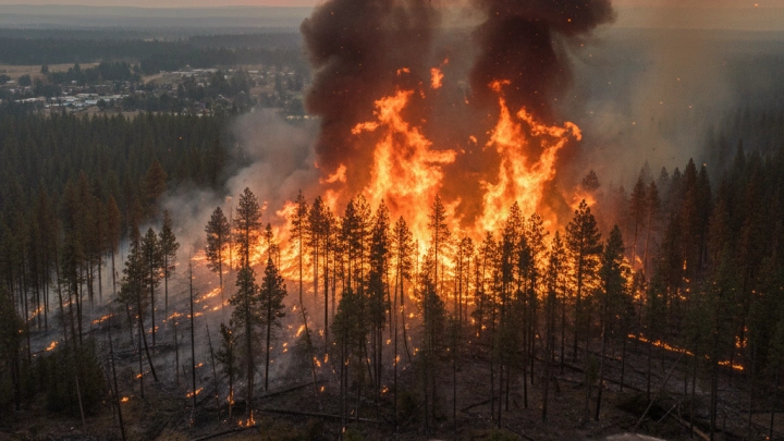 В сравнении с прошлым годом площадь лесных пожаров в России сократилась в 7,8 раза