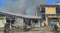 В Солнечногорске ликвидировано открытое горение на строительном рынке