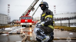 В Тульской области провели испытания новой системы пенного тушения возгораний нефтепродуктов