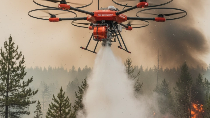 Российские ученые разрабатывают способ тушения огня с помощью порошковых бомб