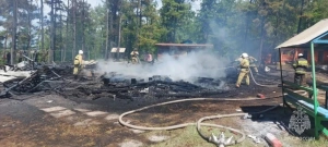 В Забайкалье возбуждено уголовное производство по факту пожара в детском лагере