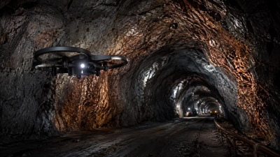 «Северсталь» тестирует беспилотник для создания 3D-моделей горных  выработок