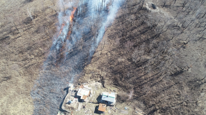 В Амурской области с помощью дронов выявляют ландшафтные пожары