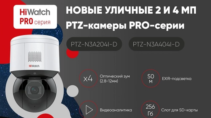 Новинки PRO-серии: компактные PTZ-камеры для проактивной защиты объектов