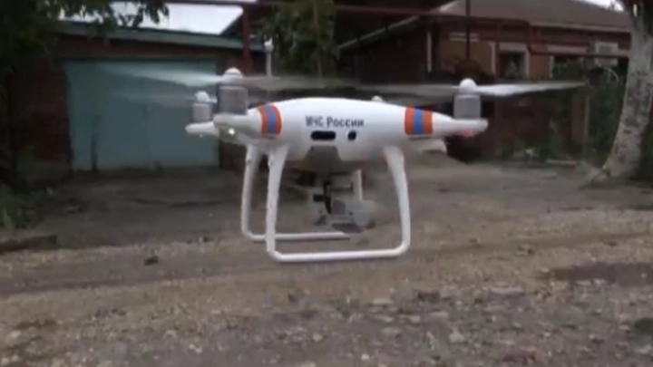 МЧС России использует дроны для мониторинга пострадавших от наводнения территорий в Крыму
