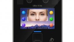 Биометрический терминал контроля доступа UBio-X Iris способен идентифицировать пользователя по изображению радужной оболочки глаза и отпечатку пальца