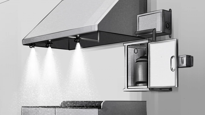 Защита кухонь ресторанов от пожара