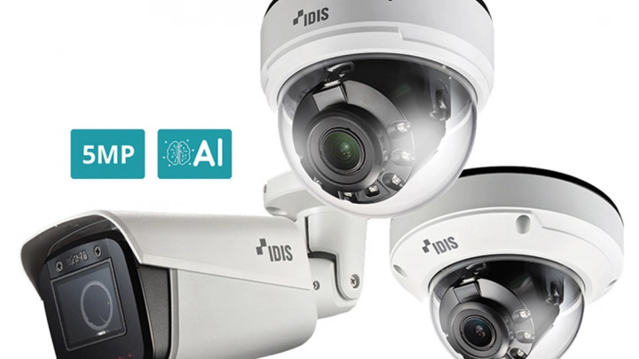 Линейку IP-видеокамер IDIS пополнили 5-мегапиксельные модели с расширенной видеоаналитикой