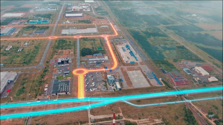 В ОЭЗ «Алабуга» запустили тестовую зону для движения «подключенных» транспортных средств