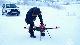 Во время межведомственных учений МЧС России «Безопасная Арктика - 2025» протестировали инновационные российские разработки