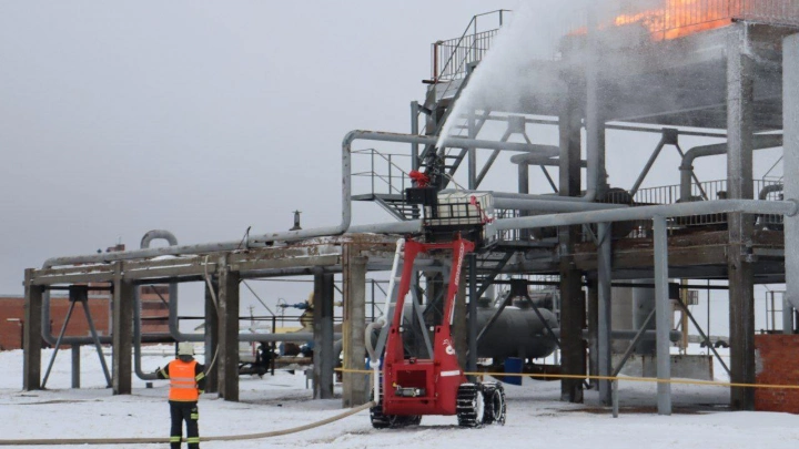 Холдинг «Высокоточные комплексы» разработал роботизированную систему пожаротушения для объектов ТЭК