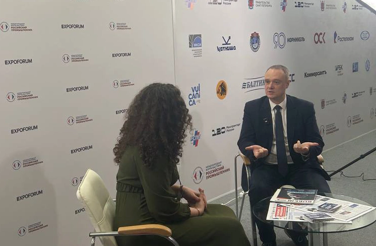 На Международной выставке Sfitex 2025 в Санкт-Петербурге второй день идет серия записи интервью со спикерами