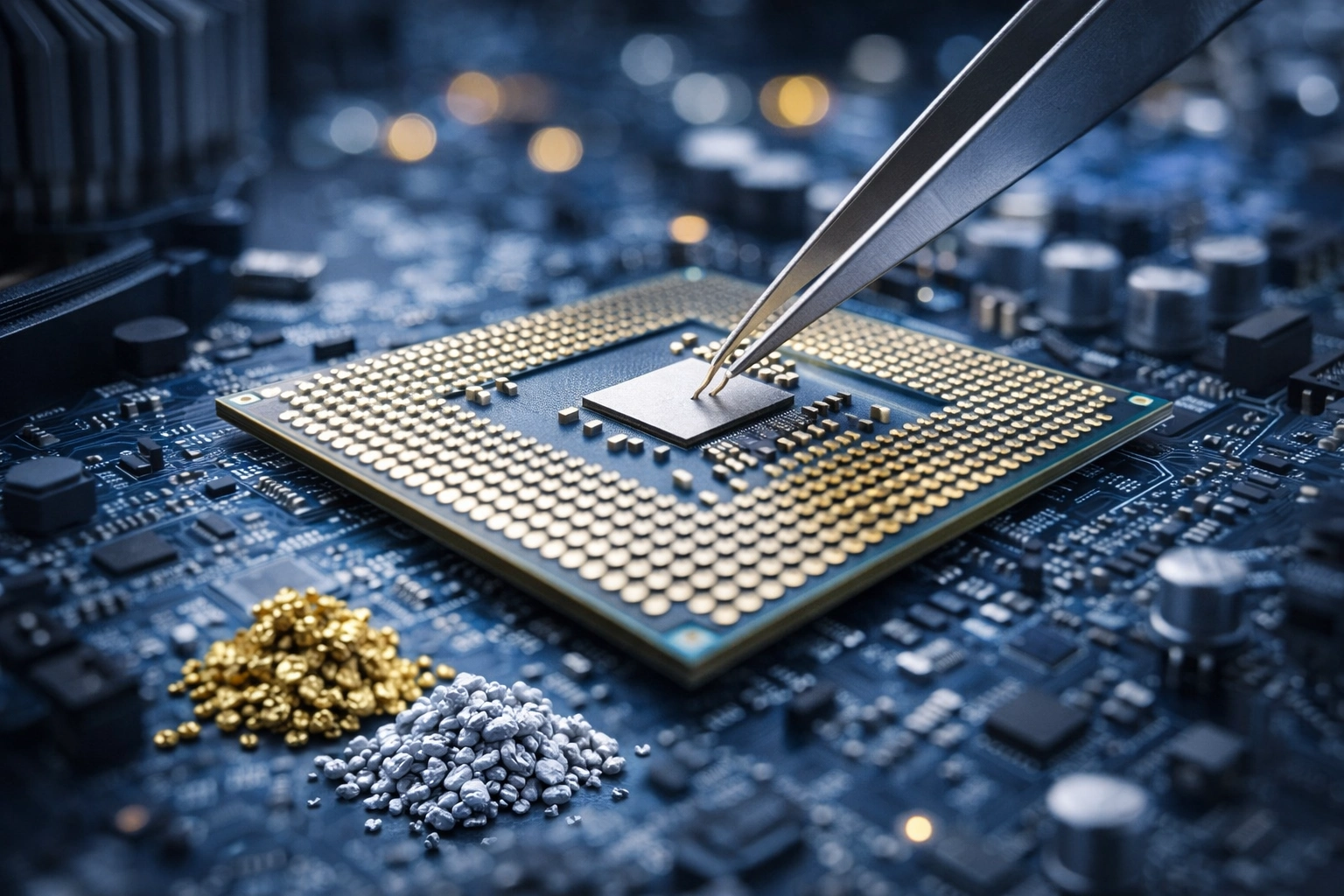 Разработки «Норникеля» на основе палладия могут заменить золото в чипах для ИИ и ЦОД