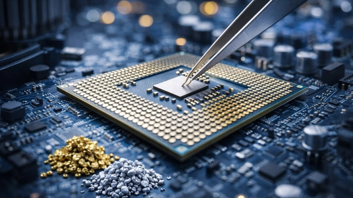 Разработки «Норникеля» на основе палладия могут заменить золото в чипах для ИИ и ЦОД