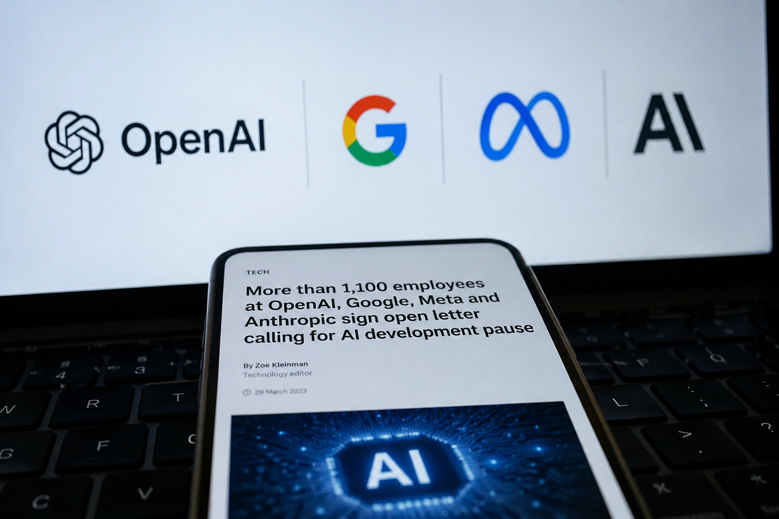 Более 1100 сотрудников OpenAI, Google, Meta и Anthropic призвали замедлить разработку ИИ