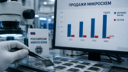 Продажи российских микросхем сократились на фоне рекордного мирового роста