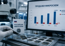 Продажи российских микросхем сократились на фоне рекордного мирового роста