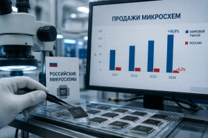 Продажи российских микросхем сократились на фоне рекордного мирового роста