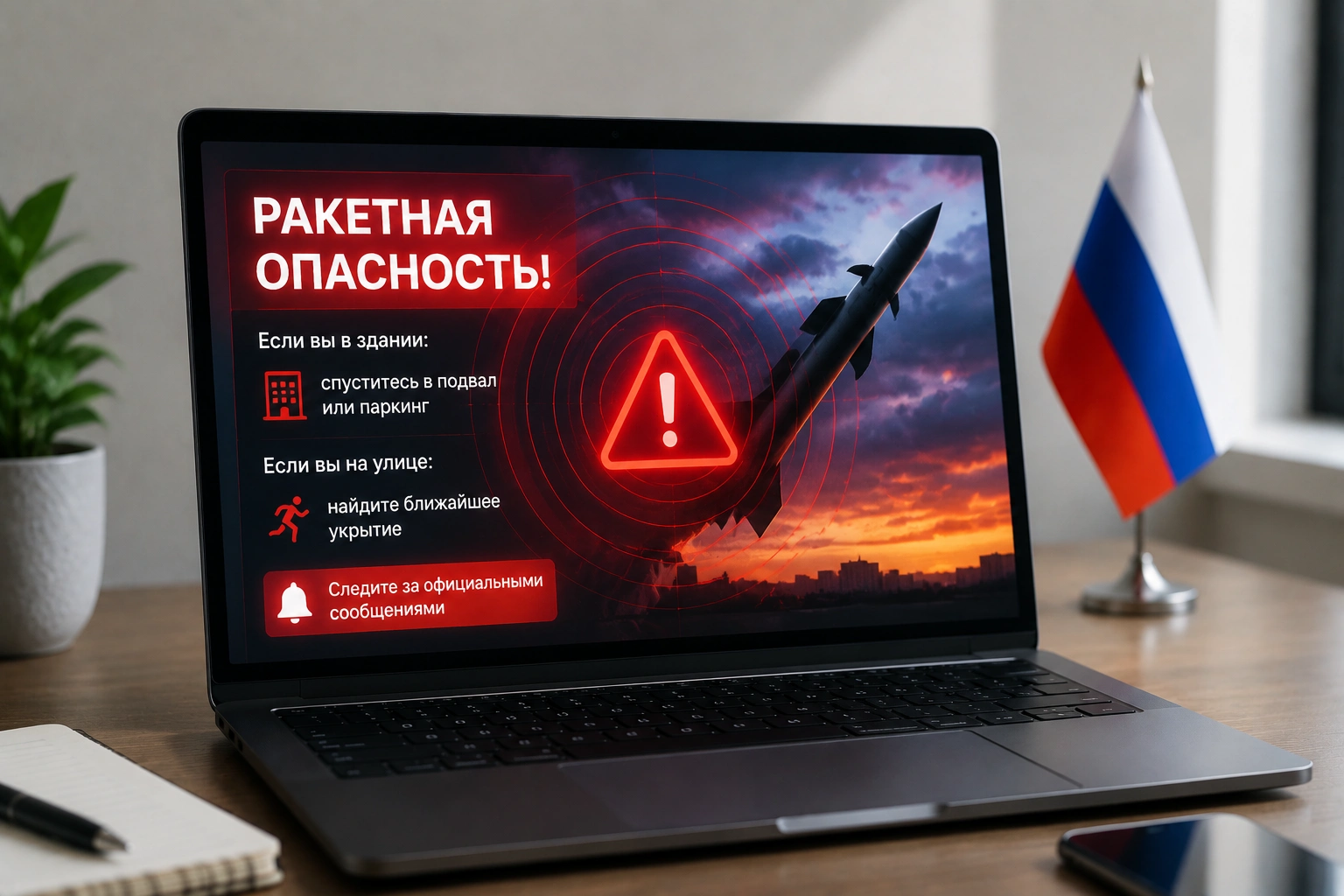 «Официальный сервис» предупреждения о ракетной опасности создали хакеры