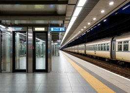 В Петербурге испытают автоматические двери на открытых станциях метро