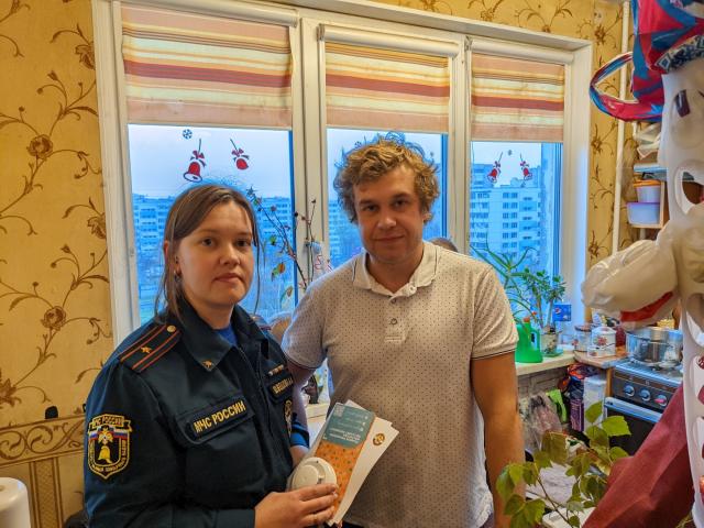 В домах 400 многодетных семей Костромы установлены пожарные извещатели