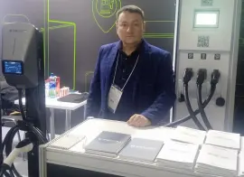 Российская компания E-PROM представила на Parking Russia новую зарядную станцию
