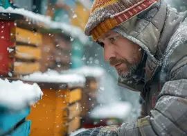 На Сахалине дроны помогают бороться с наледью и снежными шапками на крышах