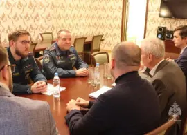 МЧС обсуждает с разработчиками методы испытаний передовых технологий пожаротушения