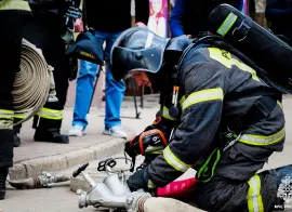 В Смоленске прошли пожарно-тактические учения в здании Камерного театра