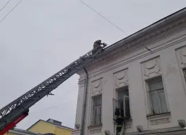 В Костроме сотрудники МЧС провели тактические учения в здании областного колледжа культуры