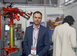 «Пожтехспас» на Securika Moscow 2026 представил роботизированную установку пожаротушения для защиты нефтебаз и ангаров