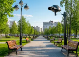 В Мурманске установят почти 120 камер видеонаблюдения в парках и скверах