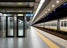 В Петербурге испытают автоматические двери на открытых станциях метро