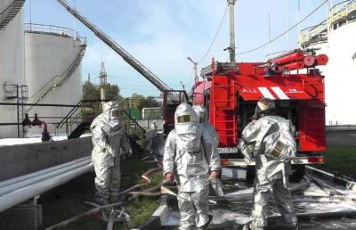 Пожарные провели учения на Южно-Украинской АЭС