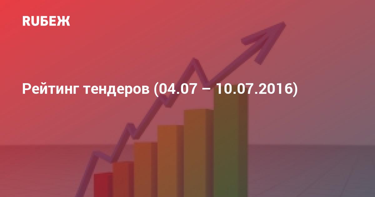 Тендер рейтинг